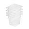 150mm Clear Gastronorm GN Pan 1/6 Food Tray Storage Bundle of 4