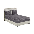 Grey 183Cm Wide Mattress Cover Thick Quilted Fleece Stretchable