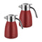 2X 1.8L Stainless Steel Kettle Insulated Vacuum Flask Water Coffee Jug Thermal Red