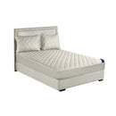 White 138Cm Wide Cross Hatch Mattress Cover Thick Quilted Bed Sheet