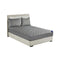 Grey 183Cm Wide Cross Hatch Mattress Cover Quilted Stretchable