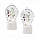 2X White 360 Degree Rotating Led Light 2 Layered Jewelry Storage Box