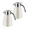 2X 1.2L Stainless Steel Kettle Insulated Vacuum Flask Water Coffee Jug Thermal White
