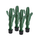 4X 70Cm Green Artificial Indoor Cactus Tree Decorative 5 Heads
