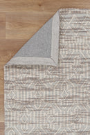 Evergreen Brook Beige Geometric Wool Rug