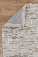 Harbour Brook Beige Lattice Wool Rug