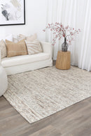 Harbour Brook Beige Lattice Wool Rug