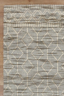 Indigo Brook Lattice Wool Rug