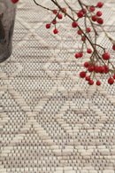Lagoon Brook Beige Diamond Wool Rug