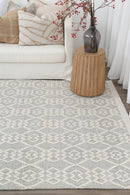 Laurel Brook Grey Diamond Wool Rug