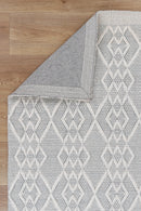 Laurel Brook Grey Diamond Wool Rug