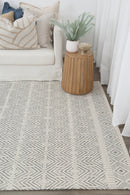 Meadow Brook Grey Chevron Wool Rug