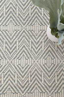 Meadow Brook Grey Chevron Wool Rug