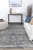 Moonlit Brook Stone Chevron Wool Rug