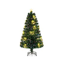 Pre Lit Optical Fiber Christmas Tree With Star String Lights