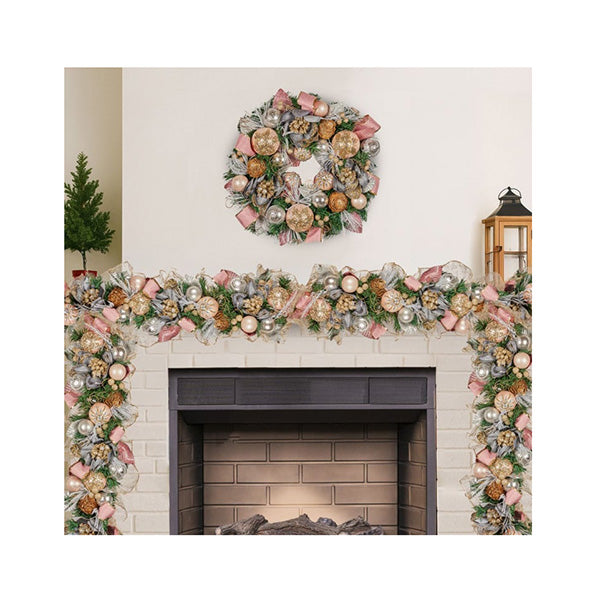 100Cm Christmas Garland Christmas Blush