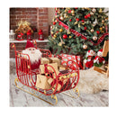 100Cm Christmas Sleigh Decoration With Large Storage For Gift Display