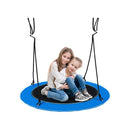 100Cm Saucer Tree Swing With Led Lights For Kids Navy