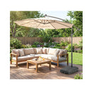 100 Kg Cantilever Umbrella Base With Wheels And Cross Base Black