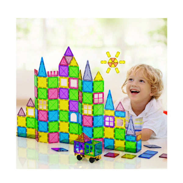 100Pcs Kids Magnetic Tiles Blocks Building Educational Toys Children Gift