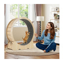101 Cm Large Cat Exercise Wheel For Indoor Cats Natural