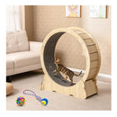 101 Cm Large Cat Exercise Wheel For Indoor Cats Natural