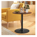 101 Or 56 Cm Round Bistro Cocktail Tall Coffee Table Brown 1 Piece