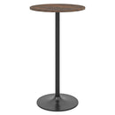 101 Or 56 Cm Round Bistro Cocktail Tall Coffee Table Brown 1 Piece