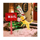 108Cm Christmas Mailbox And Dog With 120 Led Lights