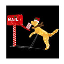 108Cm Christmas Mailbox And Dog With 120 Led Lights