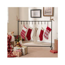 10 Hook Christmas Stocking Holder Stand On Wheels