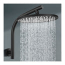 10 Inch 255Mm Rain Shower Head Set Gooseneck Arm Round