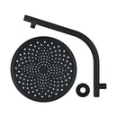 10 Inch 255Mm Rain Shower Head Set Gooseneck Arm Round