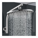 10 Inch 255Mm Rain Shower Head Set Gooseneck Arm Round