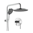 10 Inch Handheld Heads Bath Wall Shower Mixer Set High Pressure Round