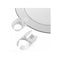10 Pack of Wine Glass Holder Plate Clip Stand Up White