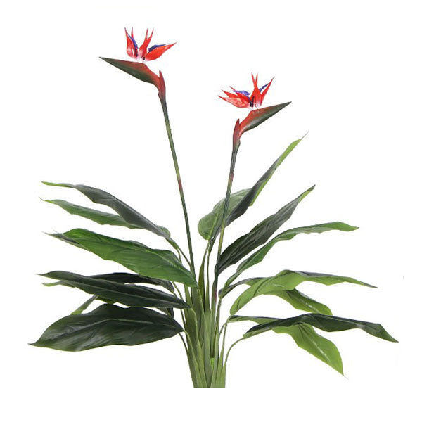 110Cm Artificial Bird Of Paradise Plant Red Flowers