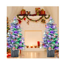 110Cm Snow Flocked Potted Christmas Tree