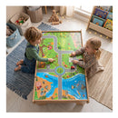 110 Piece Wooden Train Table For Toddlers 3 Years Old
