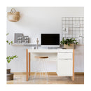 1125Mm Writing Desk With Drawer With One Drawer And Cabinet White