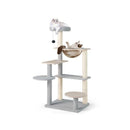 Multi Level Modern Cat Tree With Removable Padded Top Perch