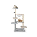 Multi Level Modern Cat Tree With Removable Padded Top Perch