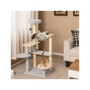 Multi Level Modern Cat Tree With Removable Padded Top Perch
