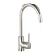 Brushed Silver Swivel Spout Brass Kitchen Sink Mixer Kitchen Faucets