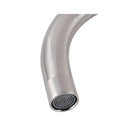 Brushed Nickel Kitchen Sink Mixer Tap Gooseneck Swivel Spout
