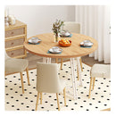 118Cm Dining Table For 4 To 6 People Round Kitchen Table Natural