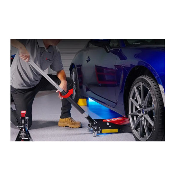 1200Kg Hydraulic Trolley Floor Jack Low Profile Dual Pump
