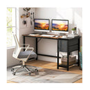 120Cm Home Office Desk With 2 Drawers And Hanging Hook