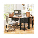 120Cm Home Office Desk With 2 Drawers And Hanging Hook
