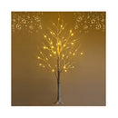 120Cm Artificial Twig Birch Tree With 48 72 96 Warm White Led Lights